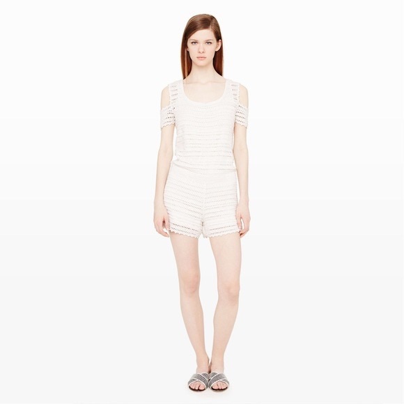 Club Monaco Pants - Club Monaco Rasa Crochet Romper